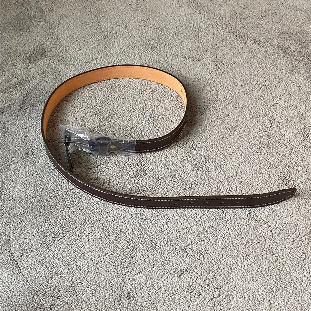 Lebra Dark Brown Leather Belt